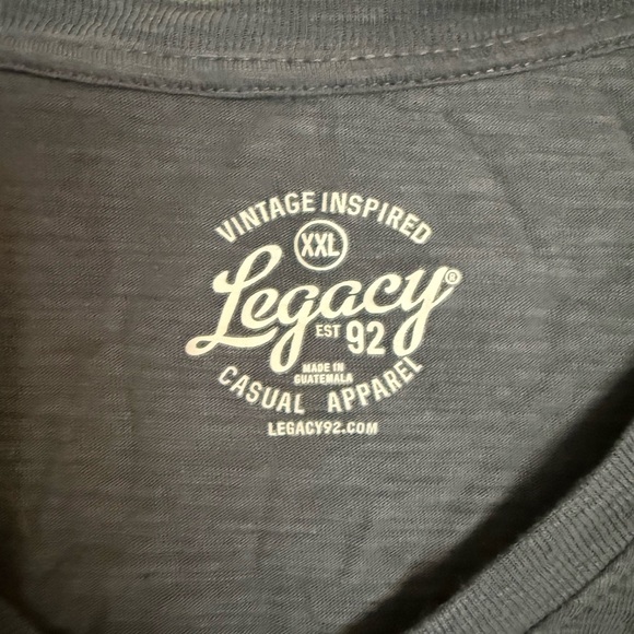 Legacy Women's Blue Tee with Orange Graphic - Picture 3 of 3